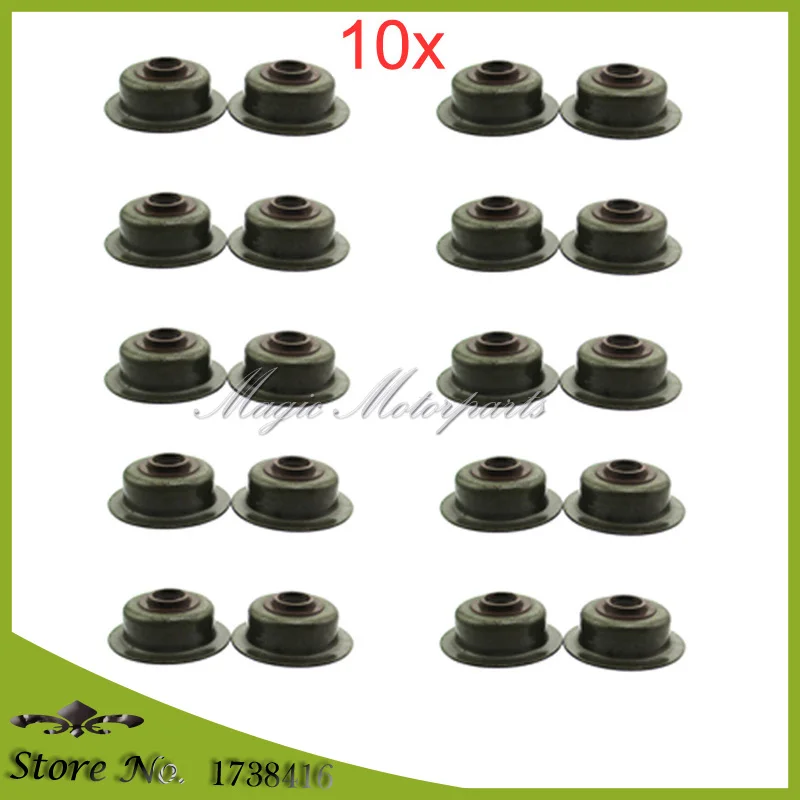 10x Уплотнения стержня клапана для Honda 12209 ZH8 003 GX120 GX160 GX200|Детали генератора и