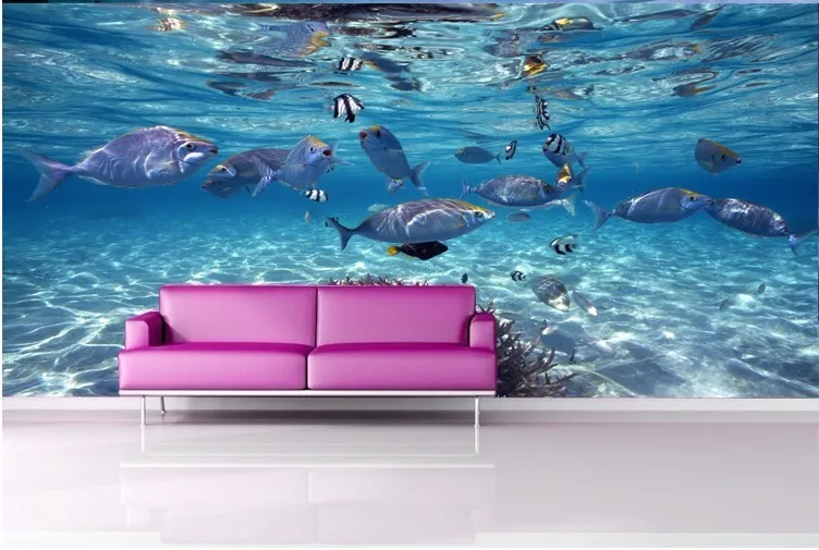 3D- фотообои на стену "подводный мир"