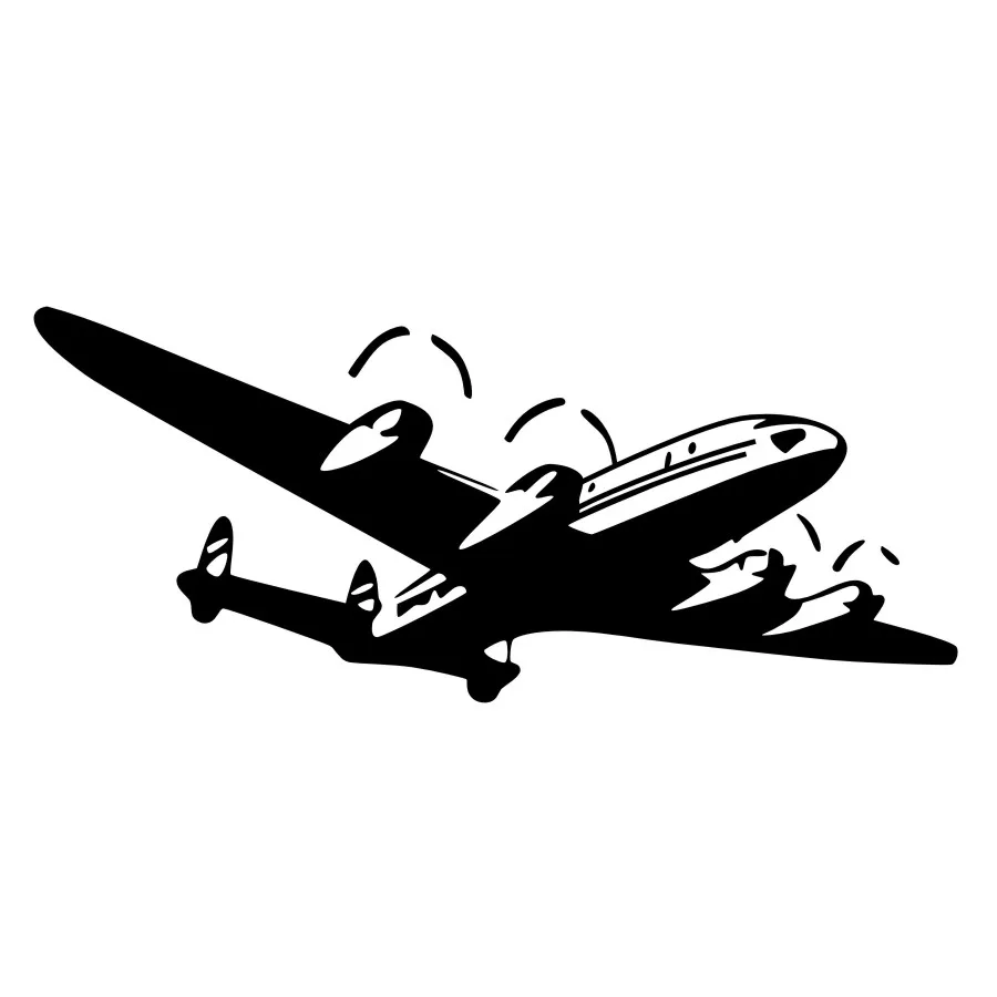 3D наклейка-самолет на стену виниловая клейкая Наклейка Мультяшные наклейки для