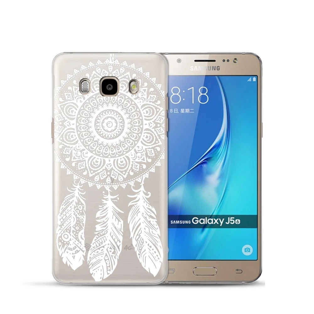 Чехол с изображением цветов мандалы для Samsung Galaxy Grand Prime S6 S7 Edge S8 Plus J2 J3 J5 J7 A3 A5 A7 15 2016