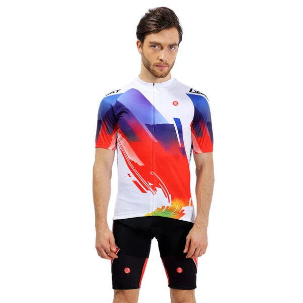 men set white Одежда для велоспорта MTB, одежда для шоссейного велосипеда, одежда для гонок, быстросохнущая,, профессиональная команда, набор Джерси для велоспорта, мужской велосипедный шлем, перчатки, рукава - Цвет: men set white