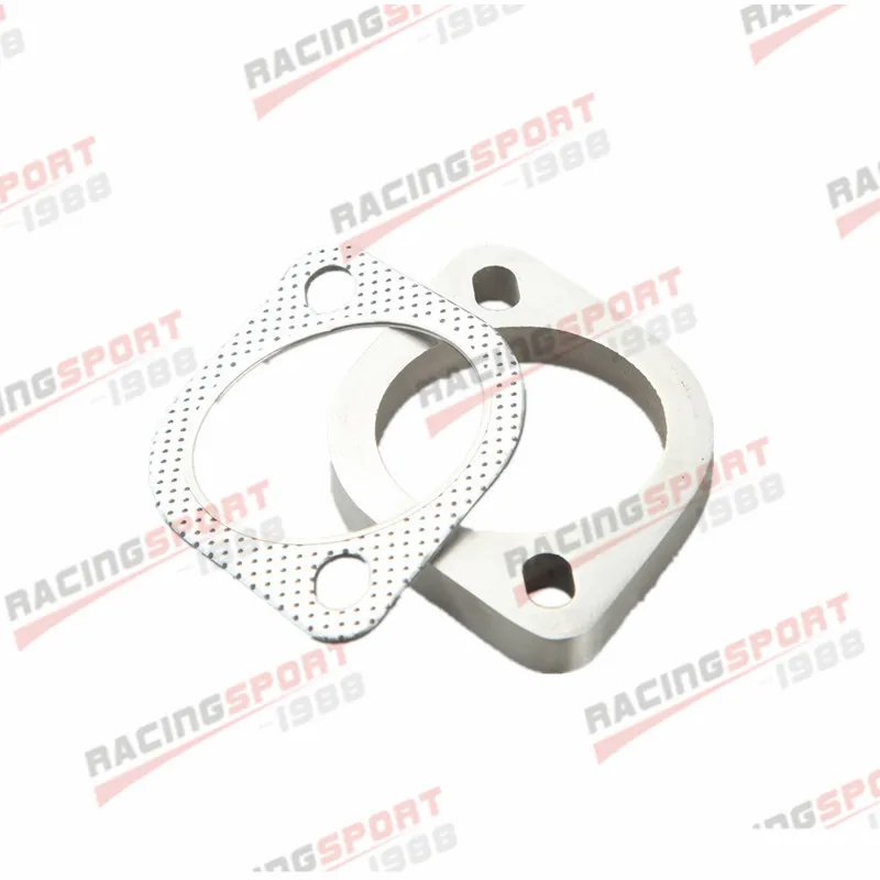 

2 Bolt 3" Inch ID 304 Stainless Steel Exhaust DownPipe Flange + Exhaust Gasket