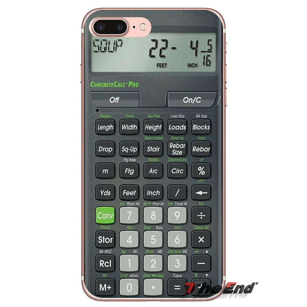 For Sony Xperia Z Z1 Z2 Z3 Z5 compact M2 M4 M5 C4 E3 T3 XA Huawei Mate 7 8 Y3II Calculator Transparent Soft Shell Covers |