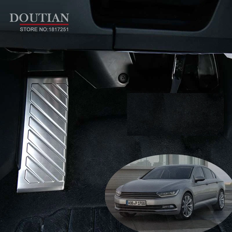 

High Quality Stainless steel foot inner Brake Rest lamp frame trim Break Pedal moulding For Vw Passat B8 Car Accessories