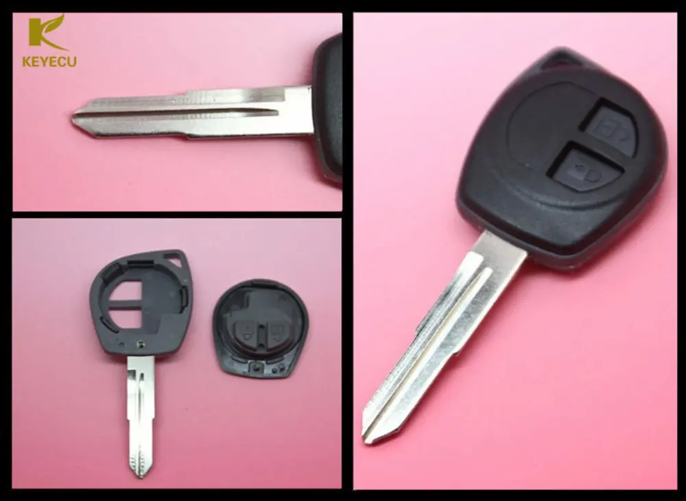 KEYECU Replacement Remote Key Shell Case Fob 2 Button With New Rubber Pad For Suzuki VITARA SWIFT IGNIS SX4 Liana ALTO | Автомобили и