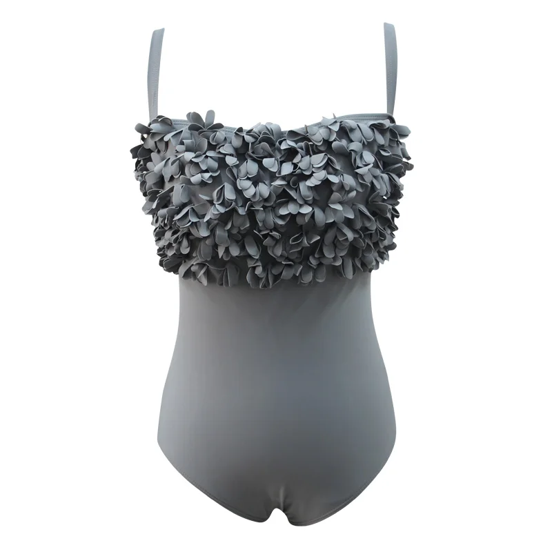 2019 Новый сексуальный цельный купальник с высокой талией и лепестками двойным