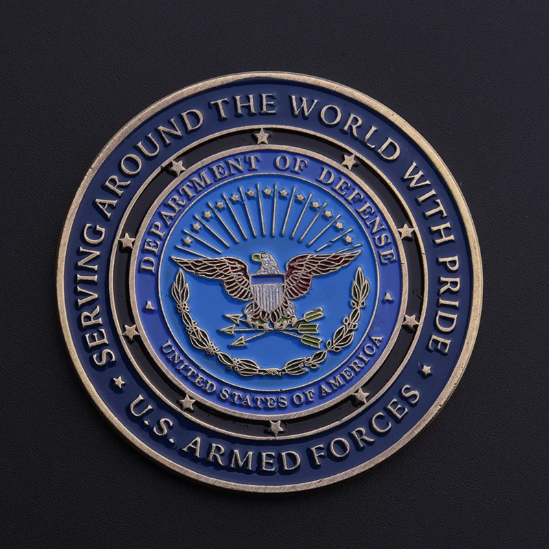 Вызов монета армии США эмблема американской монеты война мемориальная