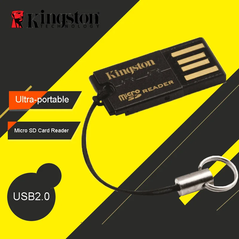 Kingston USB 2,0 Micro SD кард-ридер microSD microSDHC microSDXC флэш-карта памяти адаптер