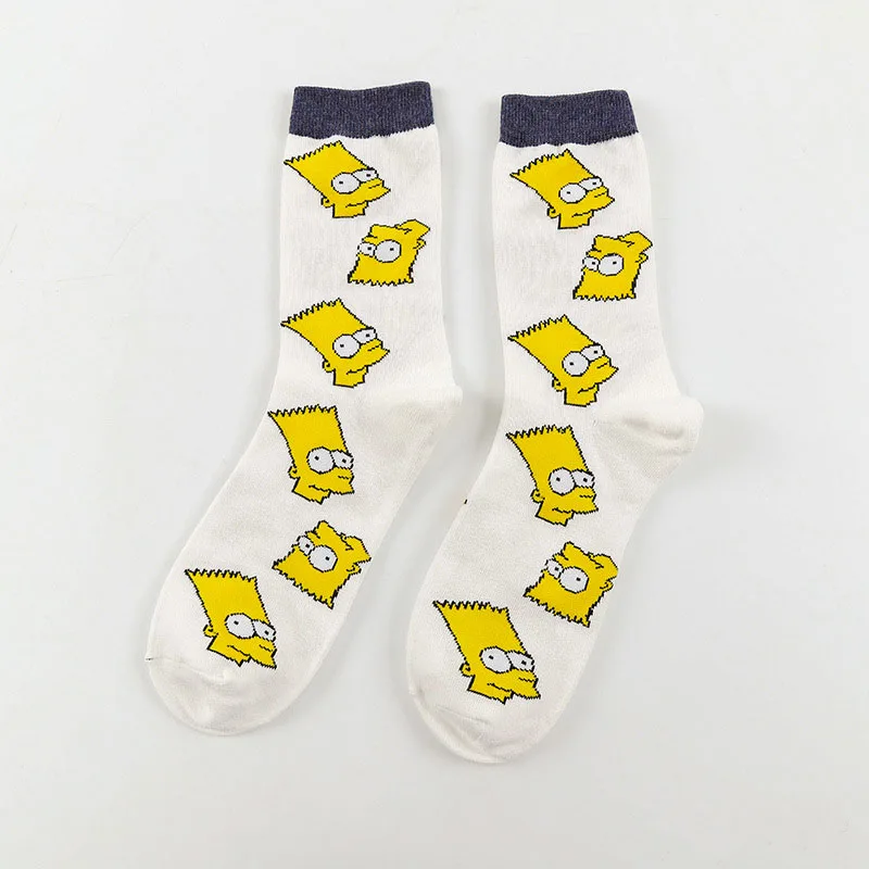 9 Женские носки с героями мультфильмов, хлопковые носки Harajuku, женские милые носки унисекс для скейтбординга, хипстерские модные носки с животным принтом - Цвет: 9