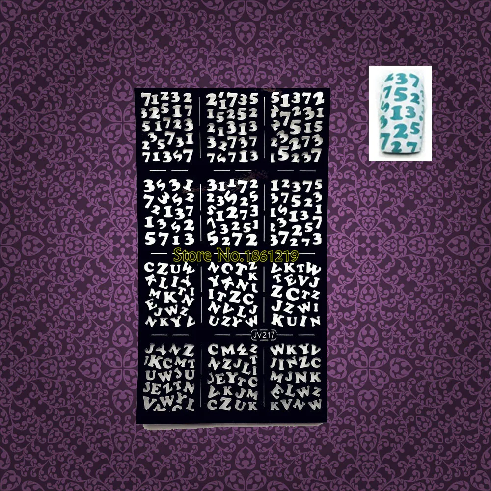 1 шт. Модный Лазерный дизайн ногтей штамп шаблон макияж советы руководство GJV201