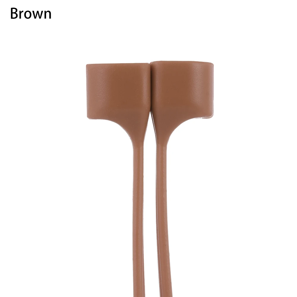 brown Модные наушники анти-потеря ремень Магнитная Петля Веревка кабель Airpods магнит ремень аксессуары для Apple AirPods - Цвет: brown