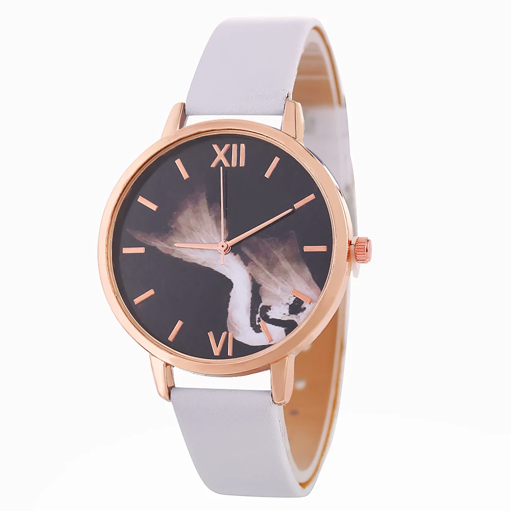 Женские часы 2018 новые модные кварцевые с кожаным ремешком женские студенческие