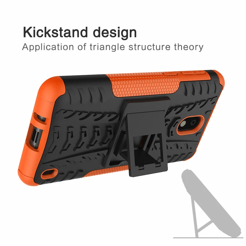 R For Nokia 2 Case Heavy Duty Armor Slim Hard Tough Rubber Cover Silicone + plastic Phone |