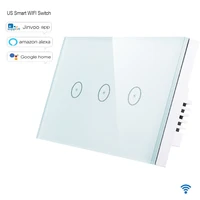 us standard 10agang smart wifi switch 123 gang touch panel wireless remote wifi light switch works with alexa google home