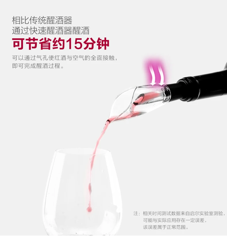 Xiaomi mijia нержавеющая сталь быстрое Вино Графин Мини Портативный винный фильтр воздухозаборник аэратор для семейного бара