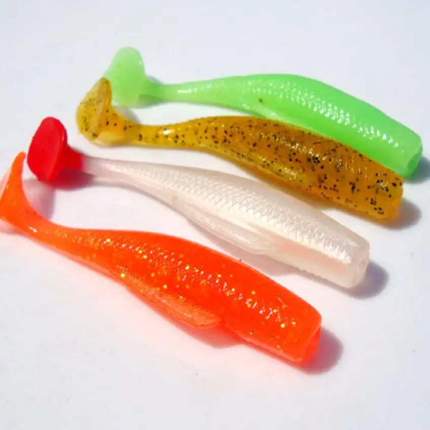4 шт. мягкие приманки для рыбалка на сельдь рыболовные червячной Плавание джиг