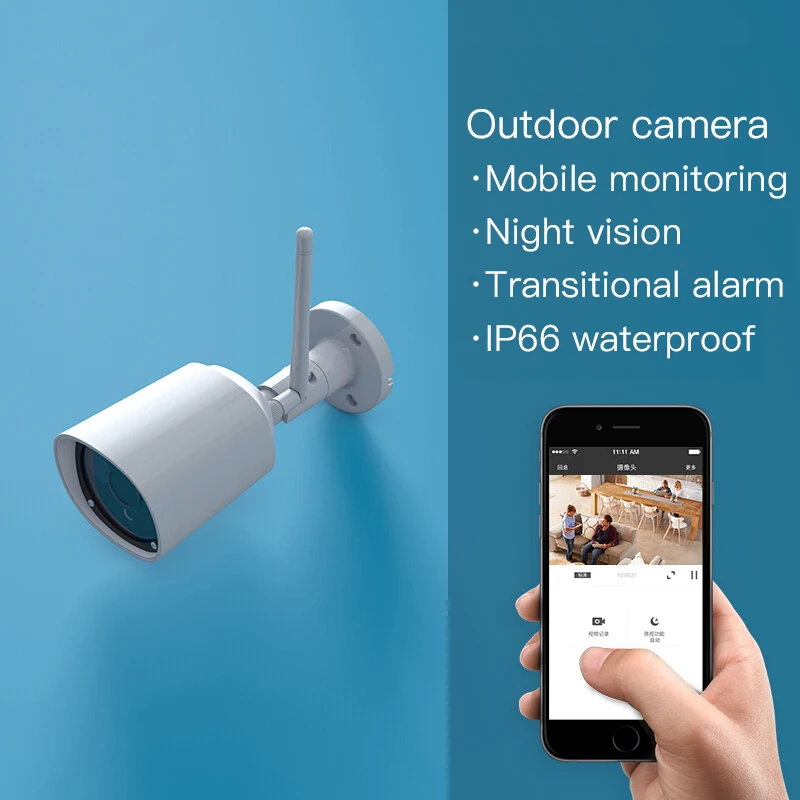 Lifesmart Outdoor Wireless IP Camera 1080P Night Vision IP66 Waterproof Motion Detection Cameras Smart Remote Controll | Безопасность и