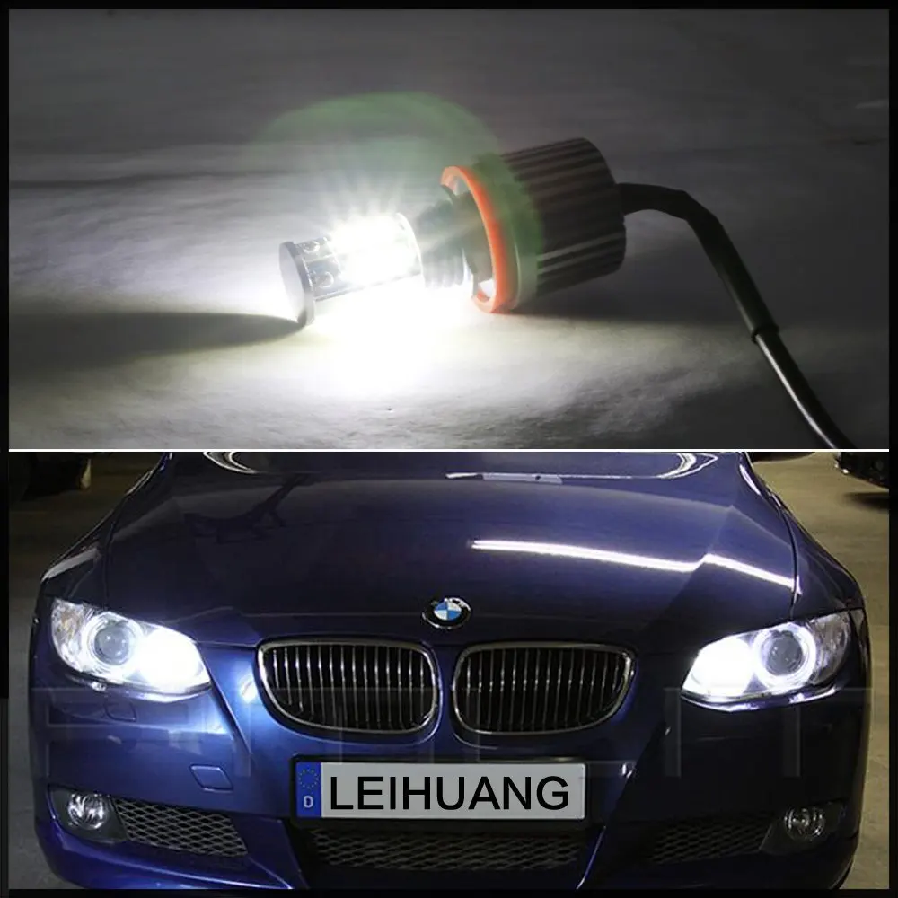 

2Pcs 120W Led Headlights Angel Bulbs For BMW E63,E64,E70,E81,E82,E87,E88,E90,E91,E92,E93, X5 E70 LED ANGEL HALO EYE