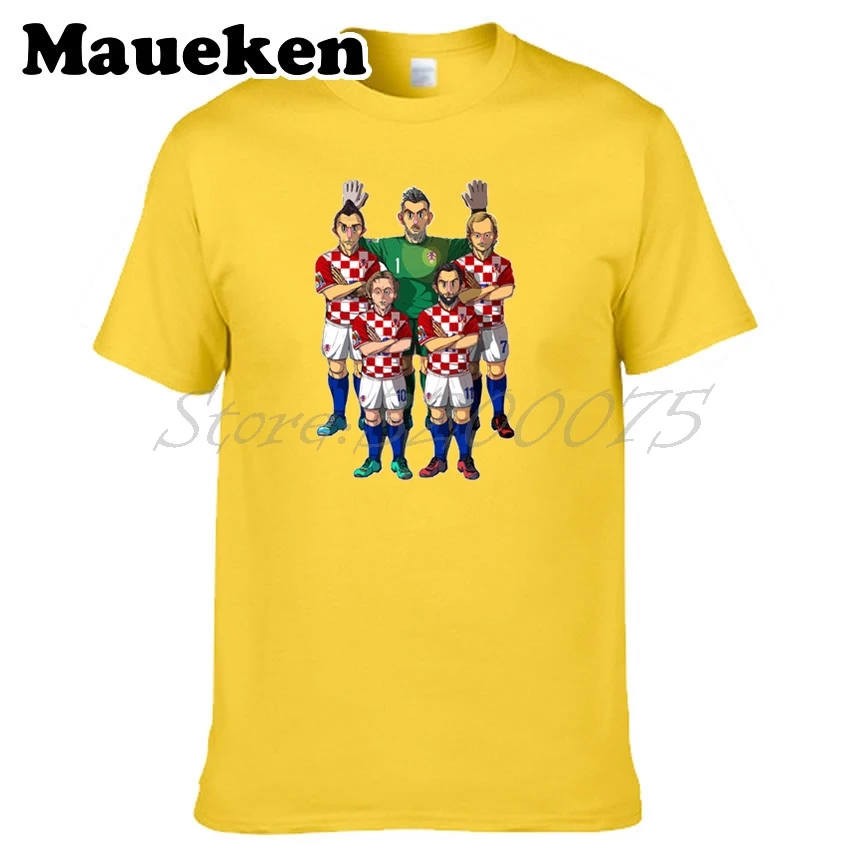 Мужская футболка с принтом из мультфильма легенды Mario Mandzukic Ivan Rakitic Danijel Subasic Darijo Srna