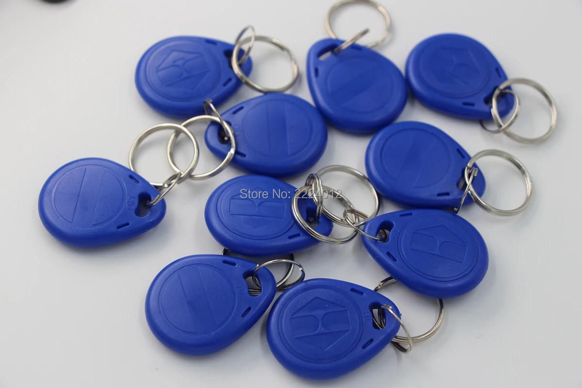 10 Pcs/lot EM4305 T5577 Copy Rewritable Writable Rewrite keyfobs RFID Tag Key Ring Card 125KHZ Proximity Token Badge Duplicate |