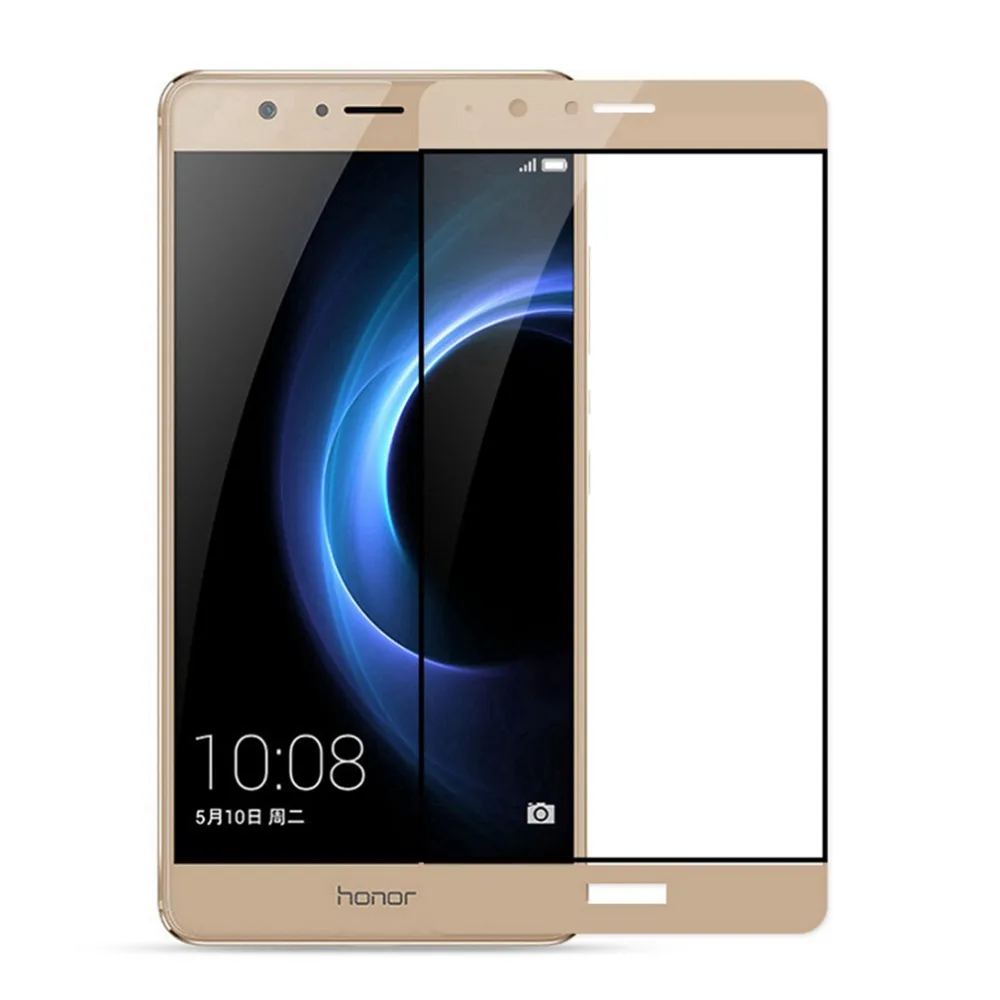 Закаленное стекло для huawei honor v8 экран протектор 3d изогнутые полное Покрытие