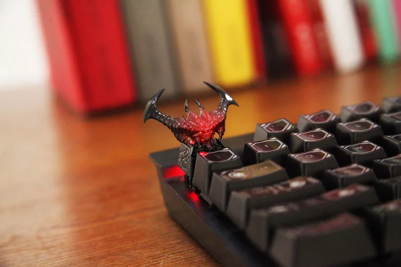 Al Diablos подсветка смолы ключ крышка для вишневого переключателя механическая клавиатура крышка DIY игровая клавиатура Темный демон с розничной коробкой