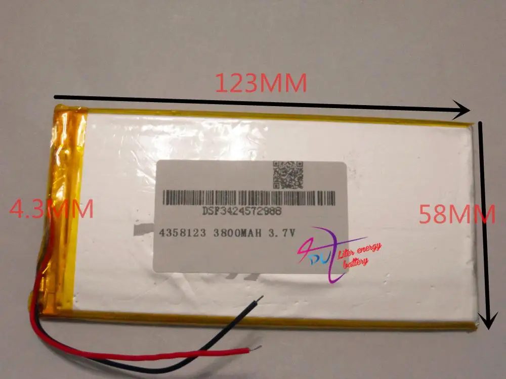 

best battery brand [L096] 3.7V,3800mAH [4358123] PLIB (polymer lithium ion battery) Li-ion battery for tablet pc,power ba