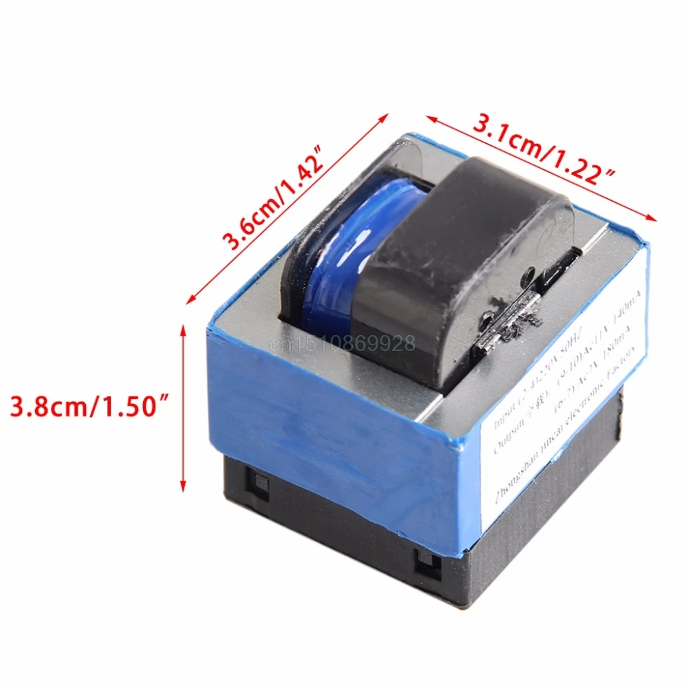 AC 220V to 11 V/7 V 140mA/180mA 7-контактный микроволновая печь Мощность трансформатор