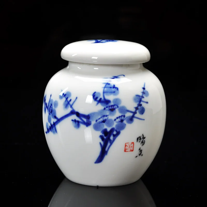 Портативные дорожные чайные банки ручная роспись чайный Caddy керамический набор