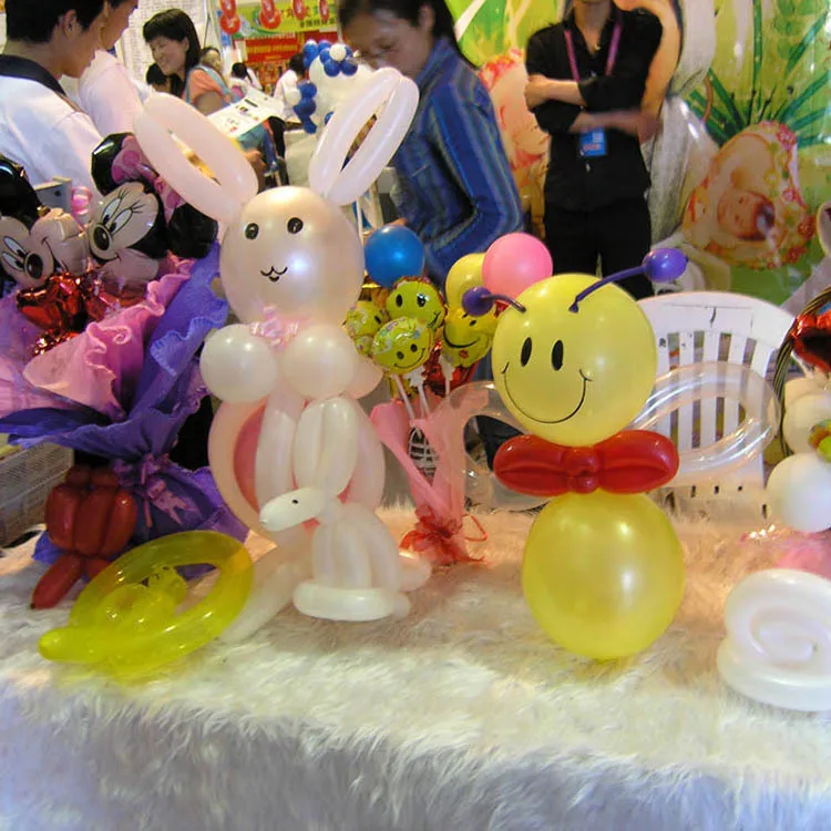 Персиковые волшебные шары с длинными полосками 10 шт. надувные Детские на день