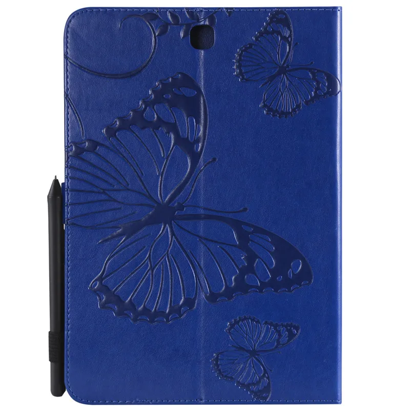 Wekays для samsung Tab A 9,7 T550 мультфильм бабочка кожаный чехол Funda для samsung Galaxy Tab A 9," T550 T555 чехол для планшета