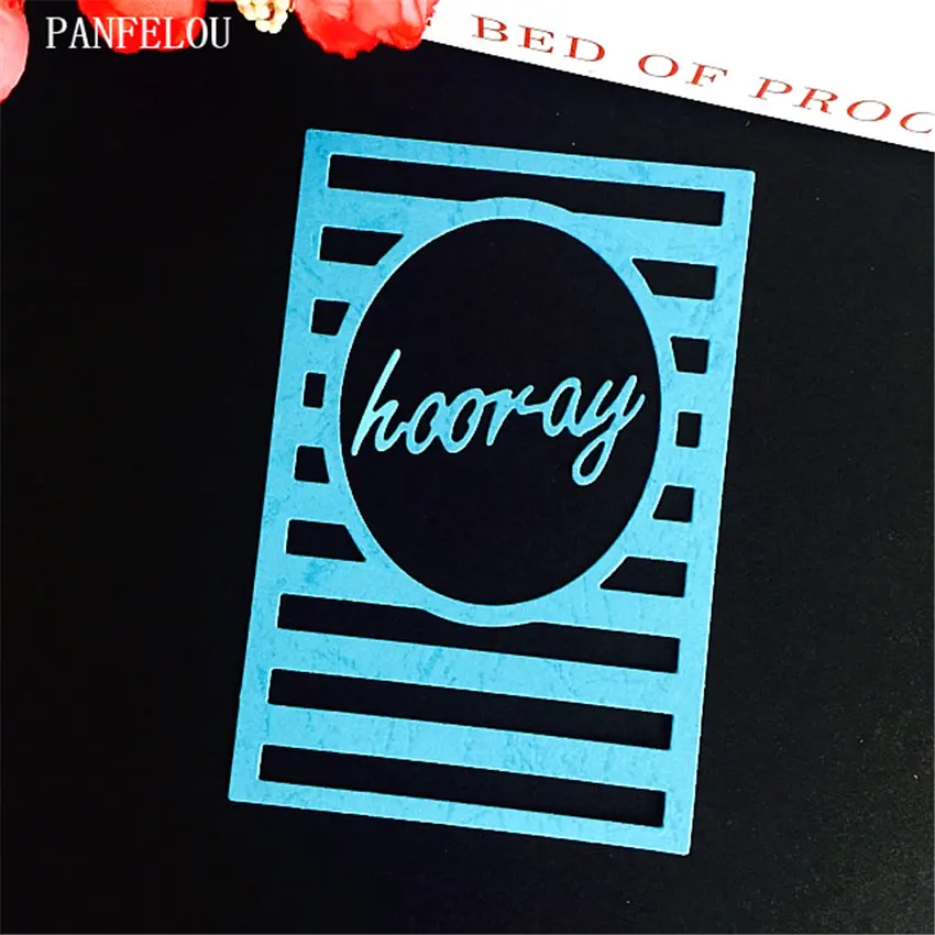 PANFELOU hooray дверь Скрапбукинг DIY открытки в альбом бумаги штампованные