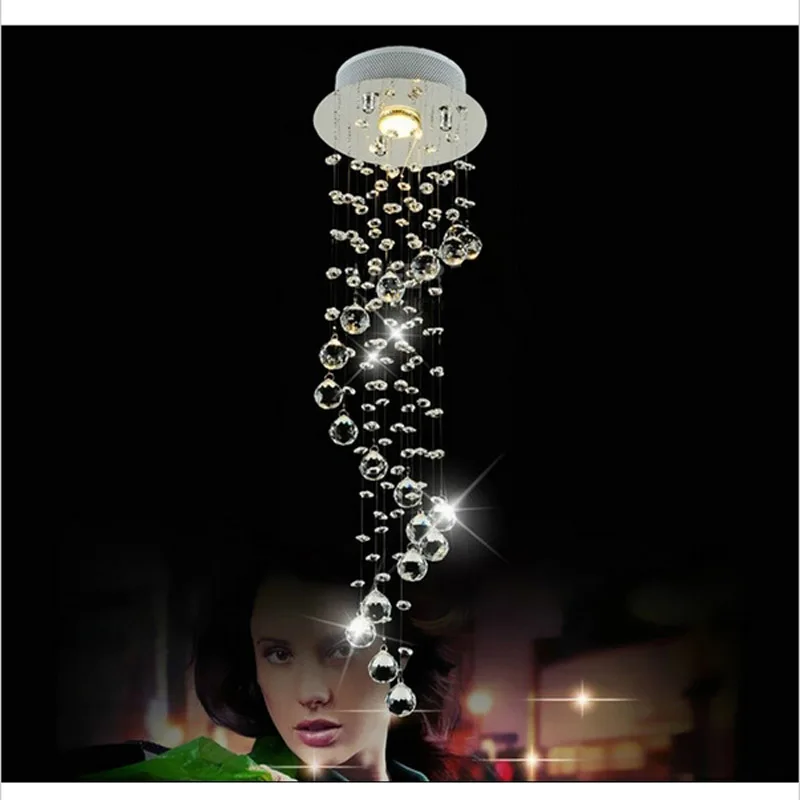 Лучшая цена современная роскошная светодиодная хрустальная люстра для спальни