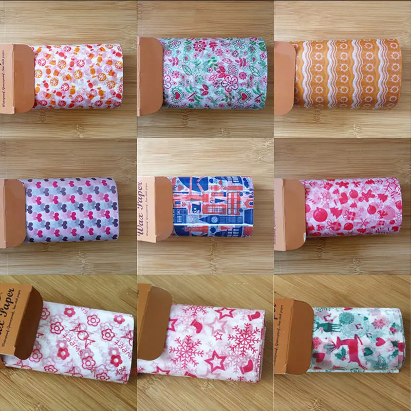 Смазочная бумага 50 шт./лот пищевые обертки вощеная оберточная для сэндвичей