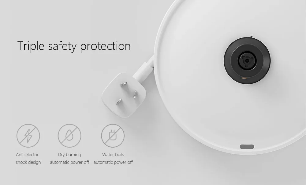 Электрический чайник Xiaomi Mijia 1.5L с автоматической защитой от перегрева проводной Ручной Электрический чайник с мгновенным нагревом