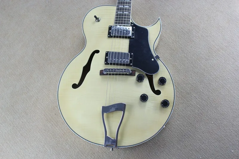 Новый Топ Тигр клен Средства ухода за кожей 1946 1949 es 125 Archtop Гитары BurlyWood es125
