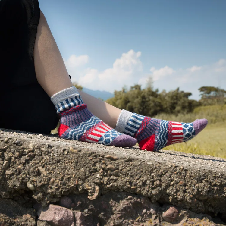 Big Sales Fashion 100% Cotton Wool Women's Socks National Style Cute Soft Attractive Comfortable | Женская одежда