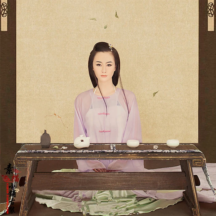 Женский костюм винтажный для выступления на чайной церемонии в республиканском