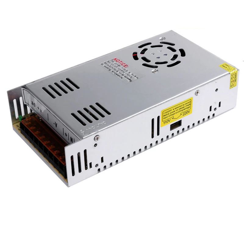 Источник постоянного тока с режимом переключения 15A 24 V 360 W Светодиодный источник питания с охлаждающие вентиляторы, Алюминий AC110V ac 220 V-24 V свет трансформатор для Светодиодные полосы света