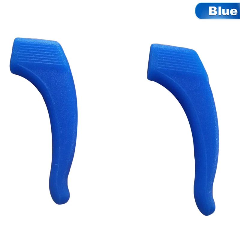 BL 1 пара очков противоскользящие наушники силиконовый держатель очки, аксессуары для очков очки противоскользящие ушные крючки протекторы - Цвет: BL