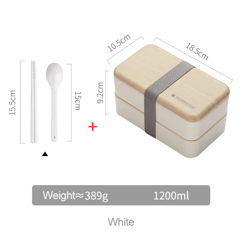 white 1200 мл Ланч-бокс для детской еды Contianer, миска для супа, контейнер для школьных бенто, герметичный контейнер для супа, контейнер для еды - Цвет: white