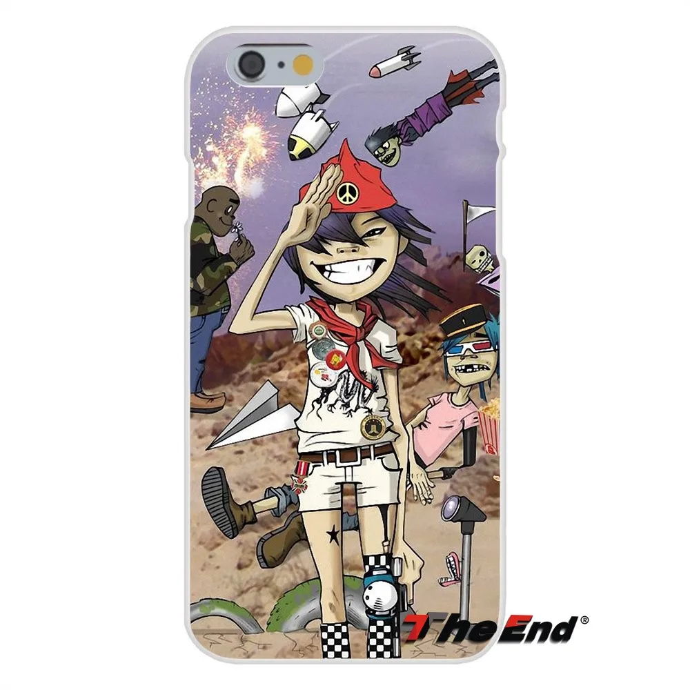 Мультфильм Gorillaz лодка шаблон для HTC один m7 M8 A9 M9 E9 плюс Desire 630 530 626 628 816 820 мягкий