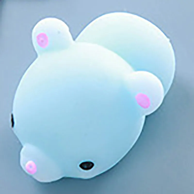 Kawaii креативный подарок крем Ароматические squishydepression мяч Анти Стресс мягкий toySqueeze Игрушки для маленьких детей Рождественский подарок 5*3*2,5 см - Цвет: Blue bear