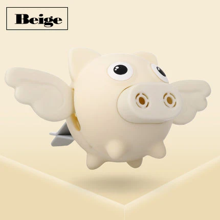 Beige Car Perfume Air Freshener Cartoon Diffuser Vent Clip Parfum Vanilla New Car Smell Fragrance Oil Auto Scent Refresher Essential - Название цвета: Beige