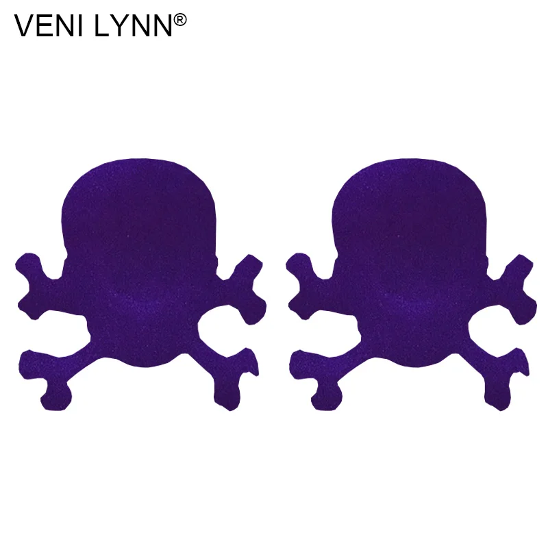 VENI LYNN 4 Pairs Skull Pasties Head Crossbone Shape Disposable Nipple Stickers Breast Petals Boob for Women Bust | Женская одежда