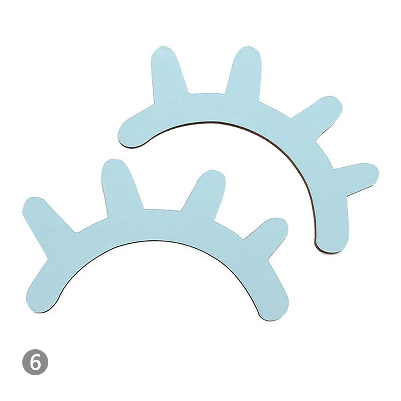 Sky Blue 1 пара 3D DIY ресниц в скандинавском стиле деревянные настенные наклейки для ресниц настенные палки самоклеящиеся фоновые Декорации для детской комнаты - Цвет: Sky Blue