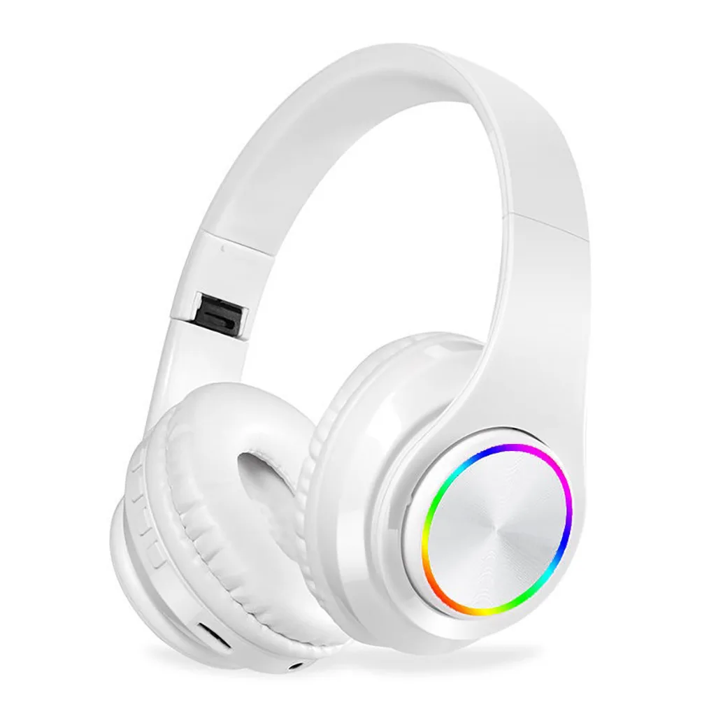 D Беспроводные наушники Bluetooth гарнитура складные наушники регулируемые наушники с микрофоном для ПК мобильного телефона Mp3 - Цвет: D