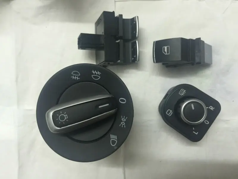 4/комплект хромированные фары окна зеркало кнопка переключения 5K3959857 5ND941431A 5ND959565A