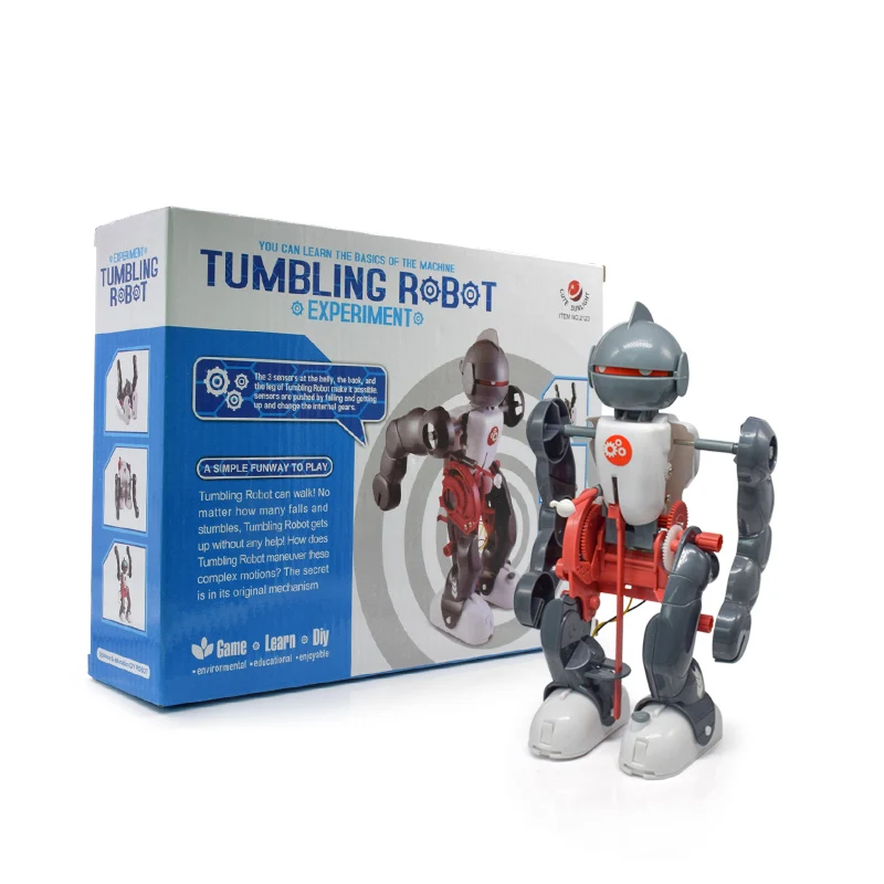 Самодельная электрическая игрушка робот Dacing модель 3 режимный сборный