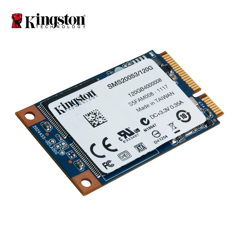 Kingston SSDNow mS200 накопитель mSATA SSD твердотельный накопитель 120 ГБ Внутренний твердотельный диск Жесткий диск для ноутбука